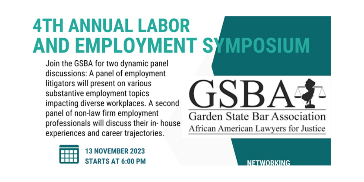 Image for article: Cheyne R. Scott to Lead Garden State Bar Association Labor and Employment Symposium